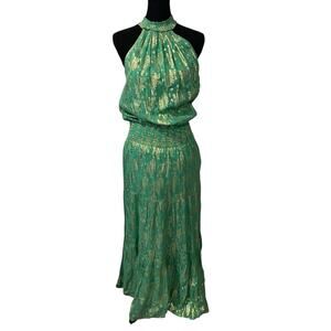 NWOT $225 RubyYaya S Green Maxi Dress